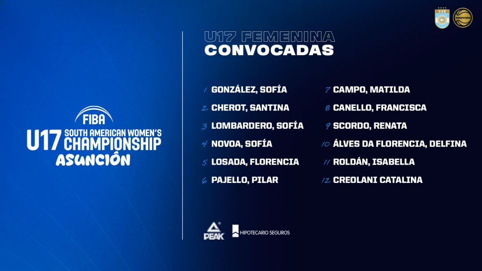 Las U17 se preparan para el Sudamericano