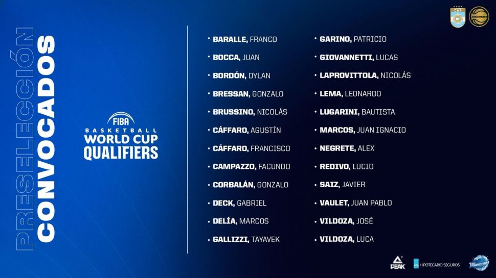Prigioni dio la lista de la preselección
