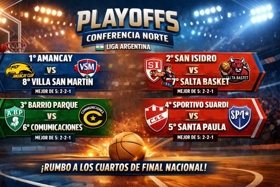 La zona norte definió sus cuartos de final